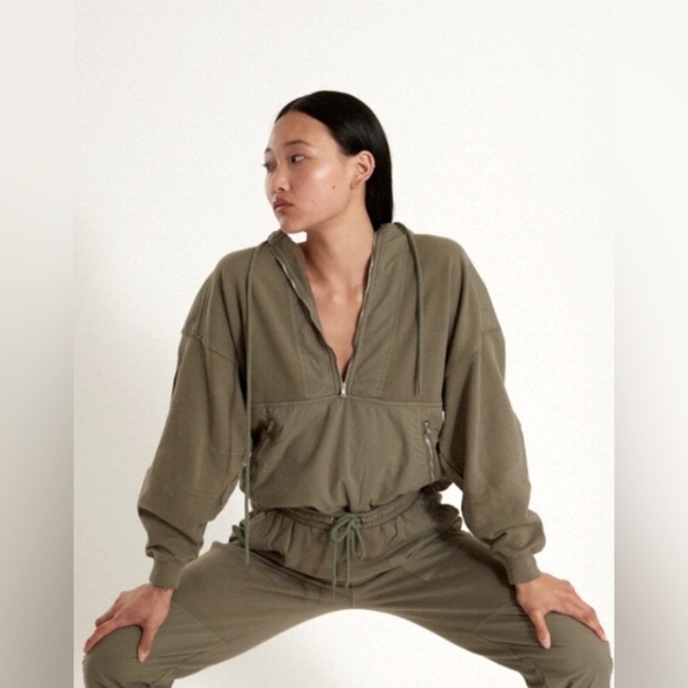 Thakoon Paneled Hooded Sweatshirt NWT S